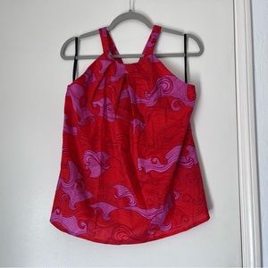 ✨NWT Manuheali’i Tina Halter Top in Berry Print
